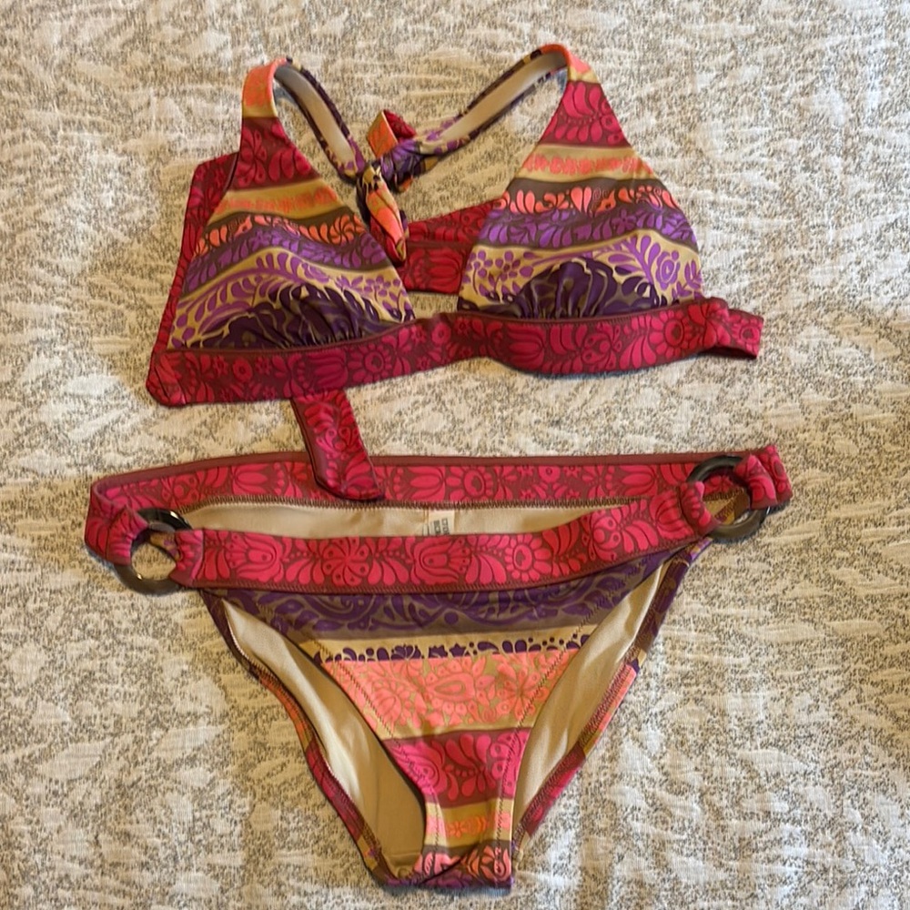 Victoria's Secret Multicolor Striped Bikini